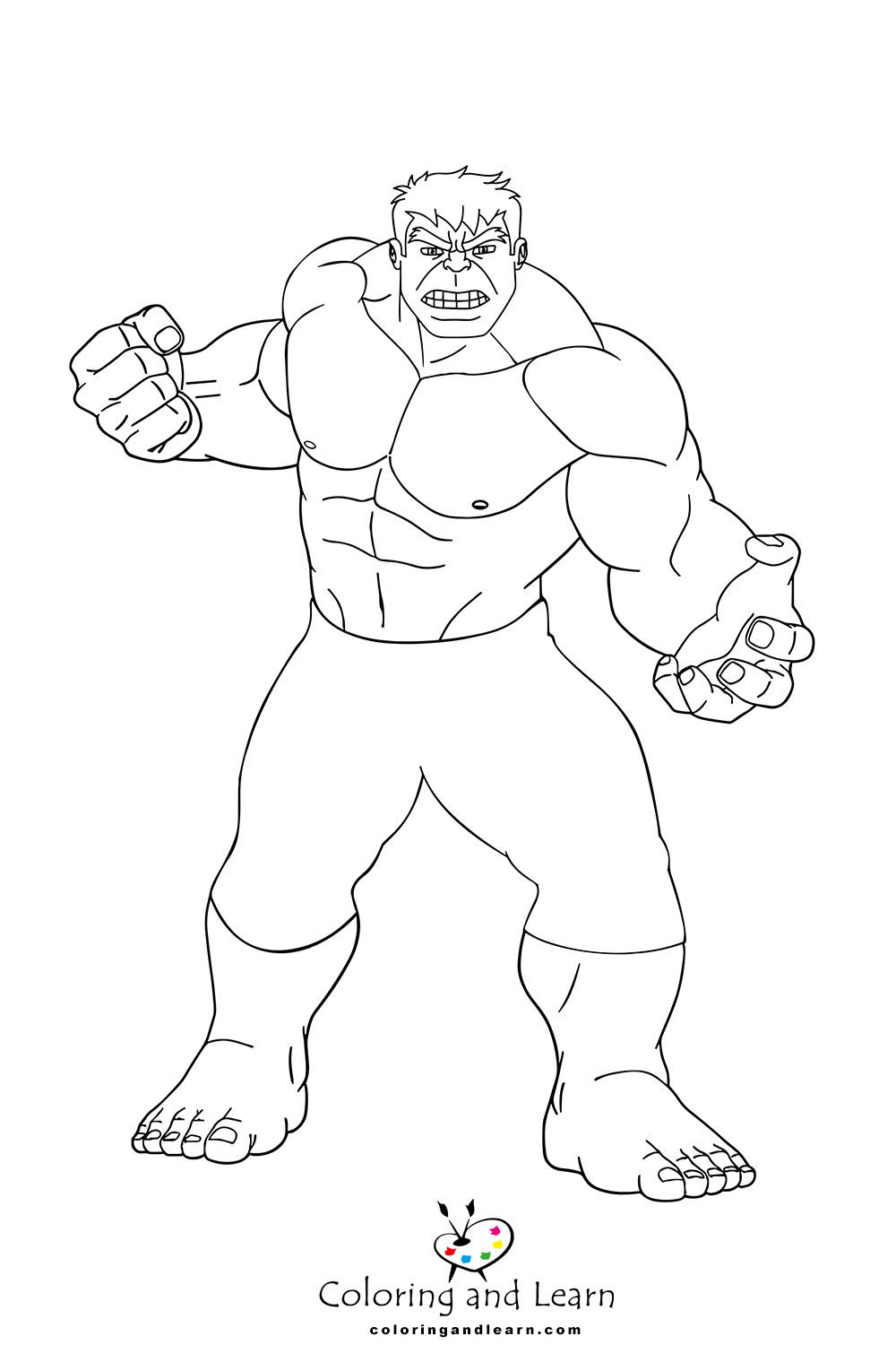 hulk coloring pages 1