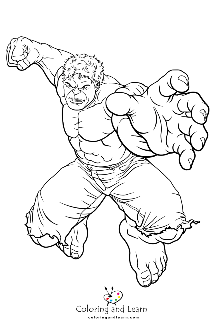 hulk coloring pages