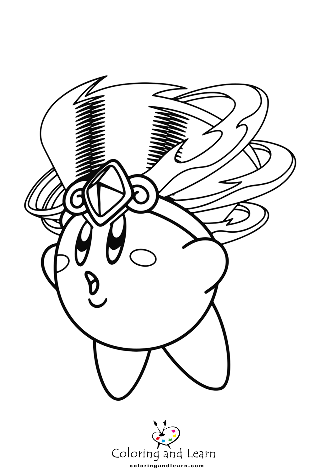 kirby coloring pages 6