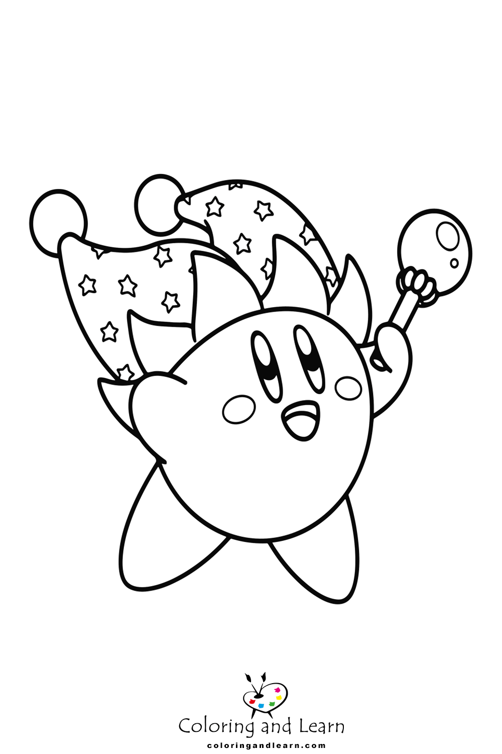 kirby coloring pages 7