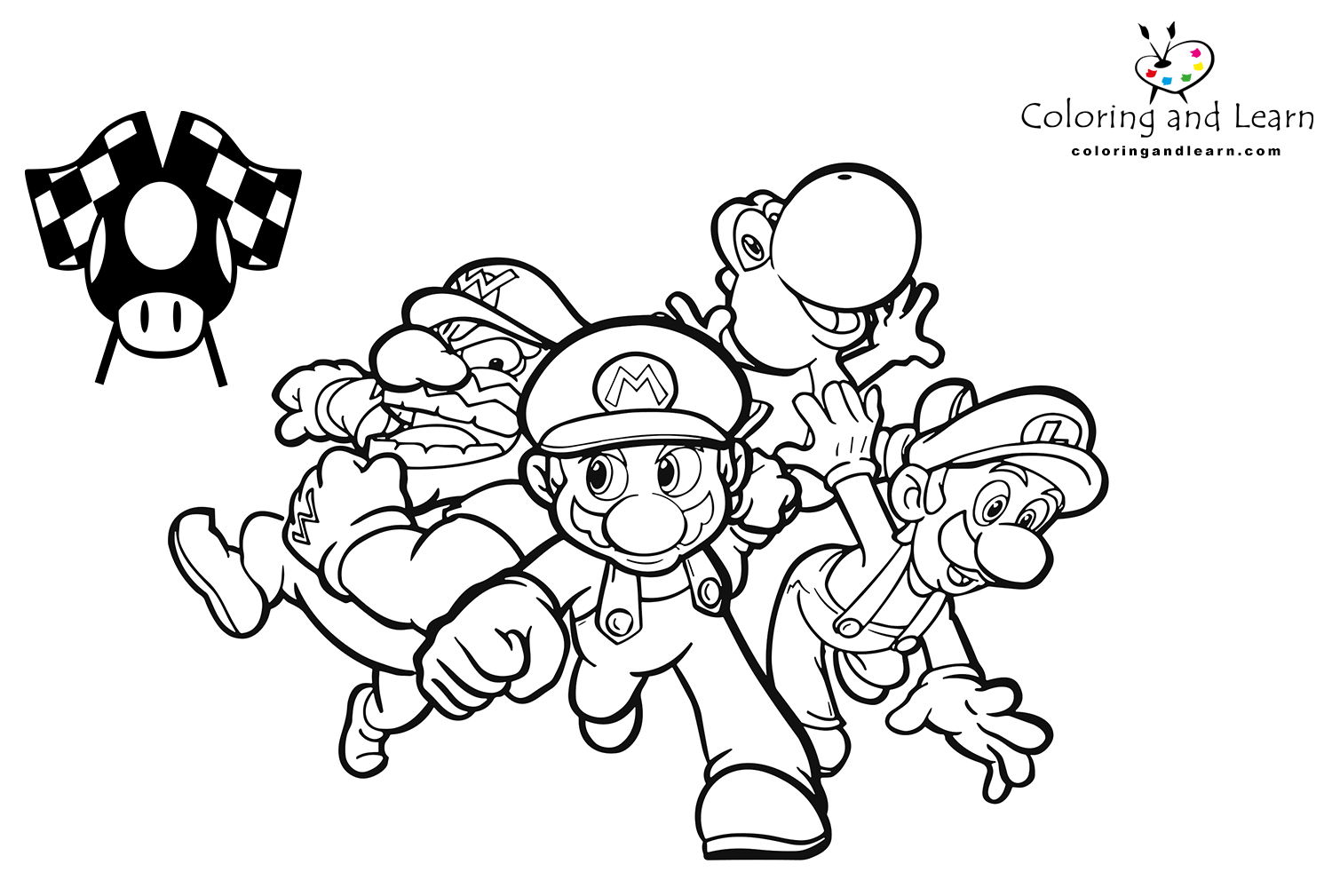 mario kart coloring pages 11