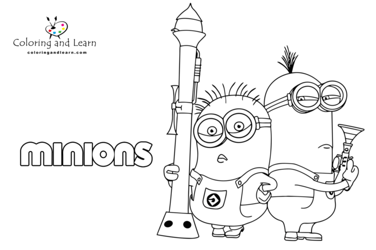 Minions Coloring Pages (FREE) (2024) - Coloring and Learn