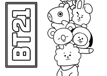 bt21 coloring pages 9