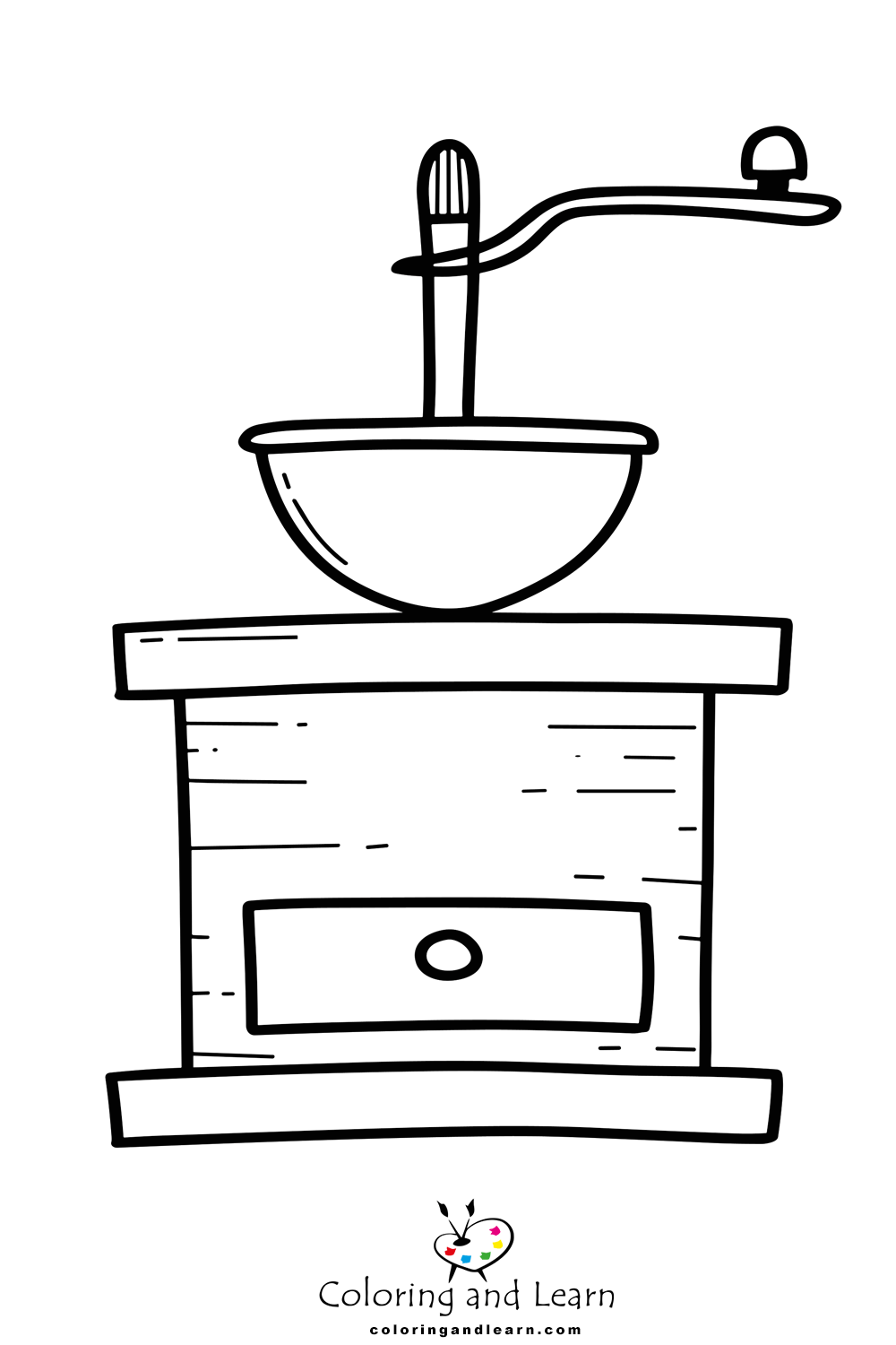 coffe mill coloring pages