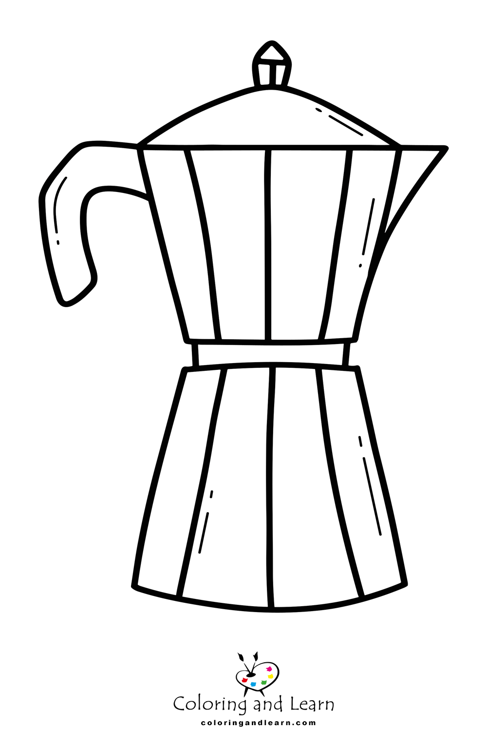 coffe pot coloring pages 1