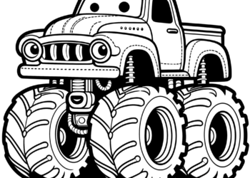 monster truck coloring pages 4