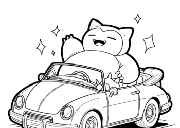 snorlax coloring pages 1