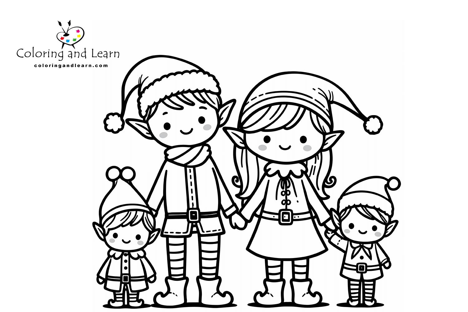 elf coloring pages 10