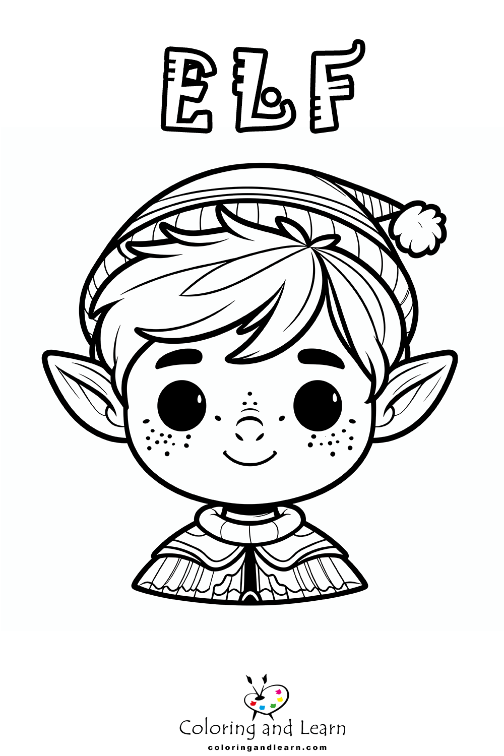 elf coloring pages 4