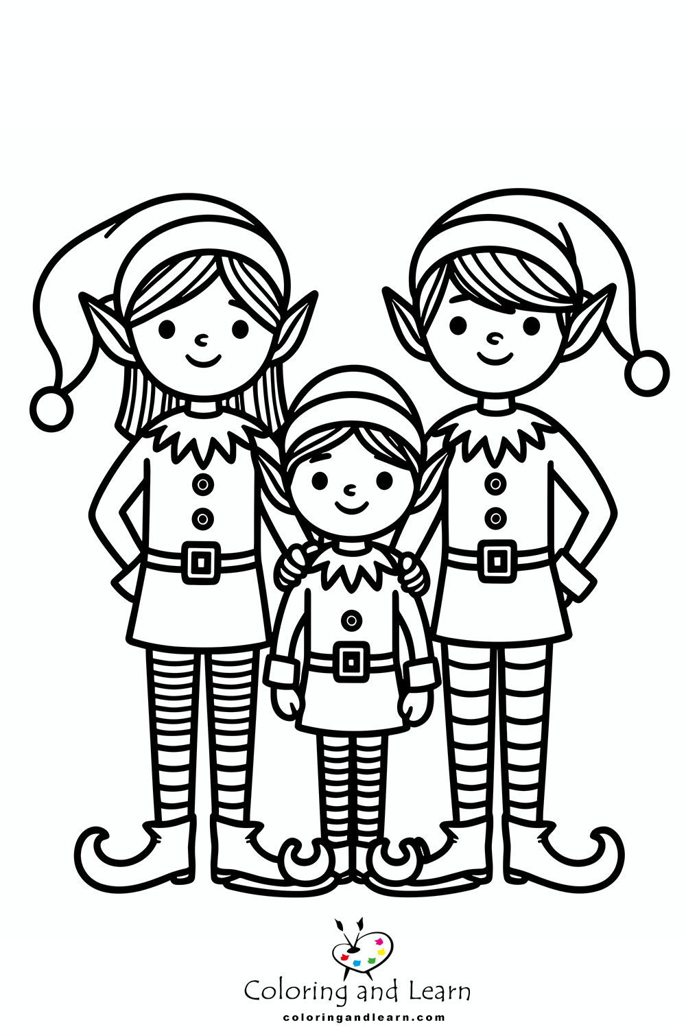 elf coloring pages 6