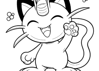 meowth coloring pages