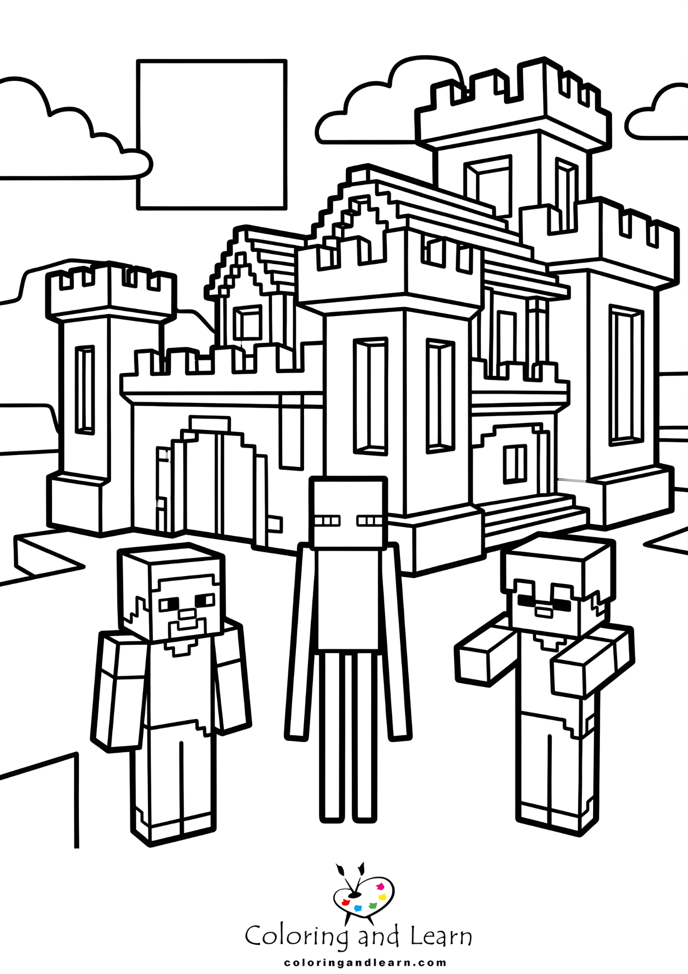 minecraft coloring pages 2026 5