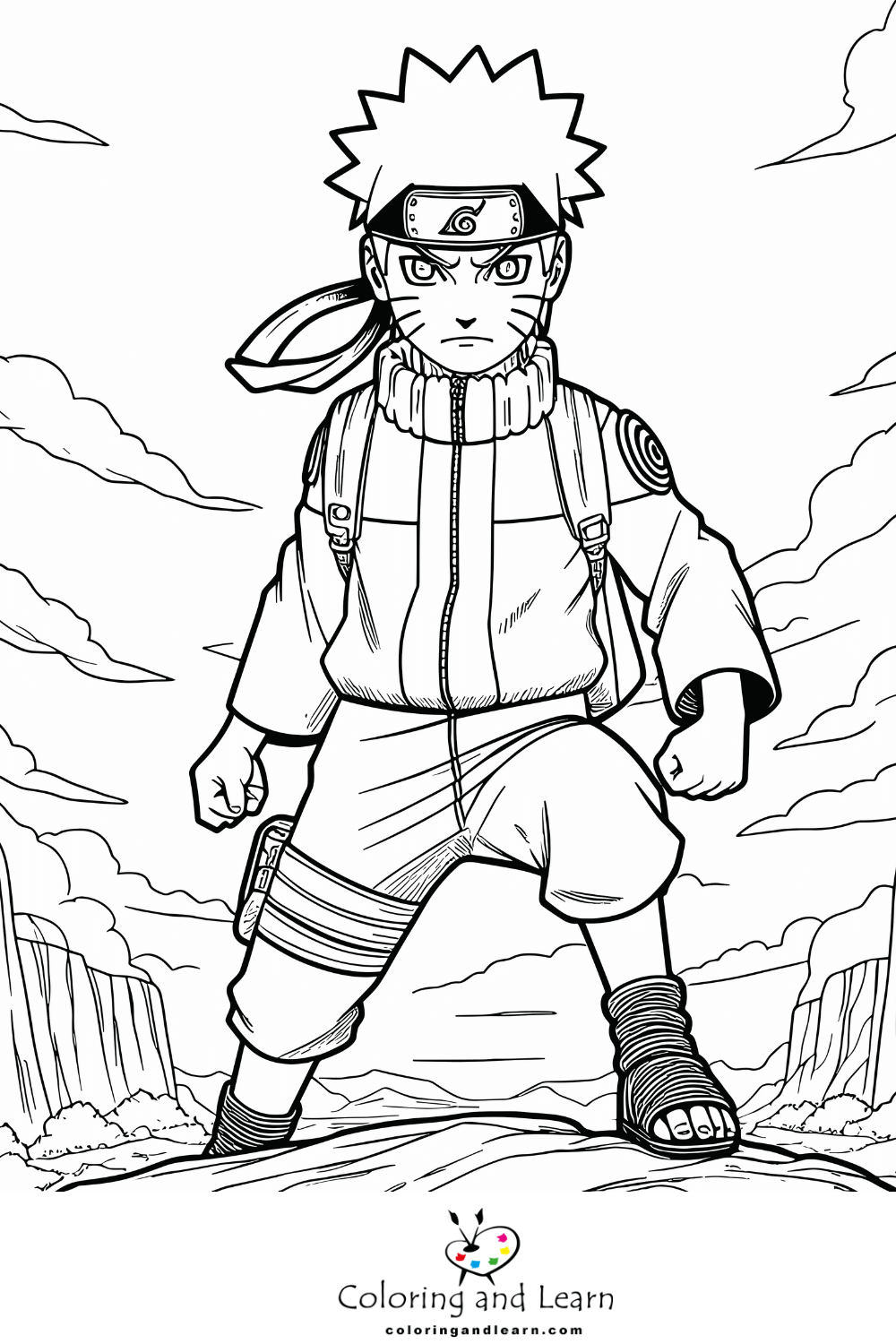 naruto coloring pages 2