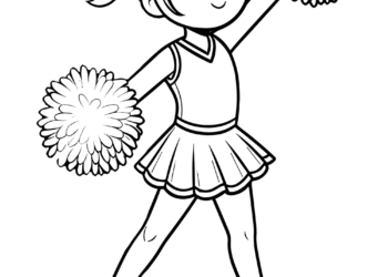 cheerleader coloring pages 3