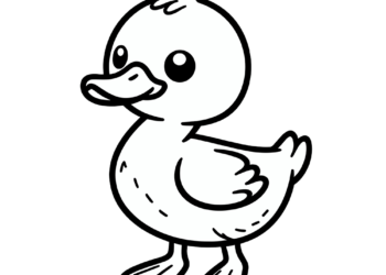 duck coloring pages 4