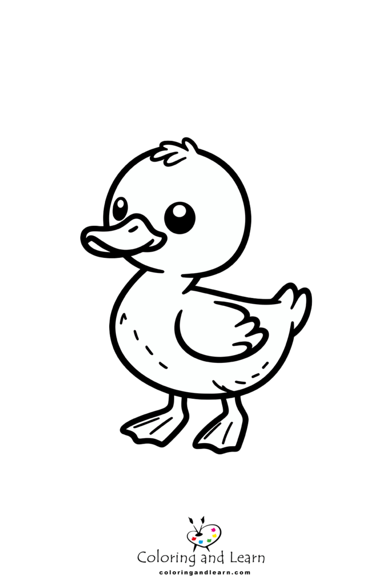 duck coloring pages 4