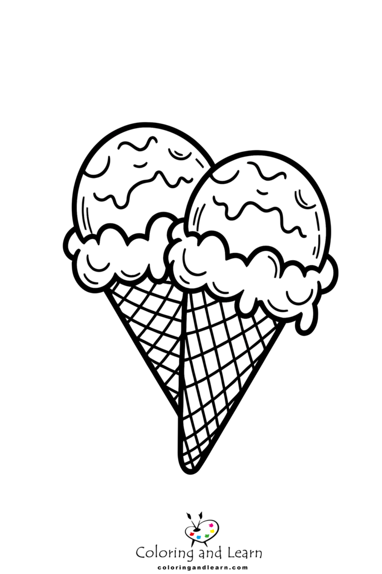 ice cream coloring pages 1