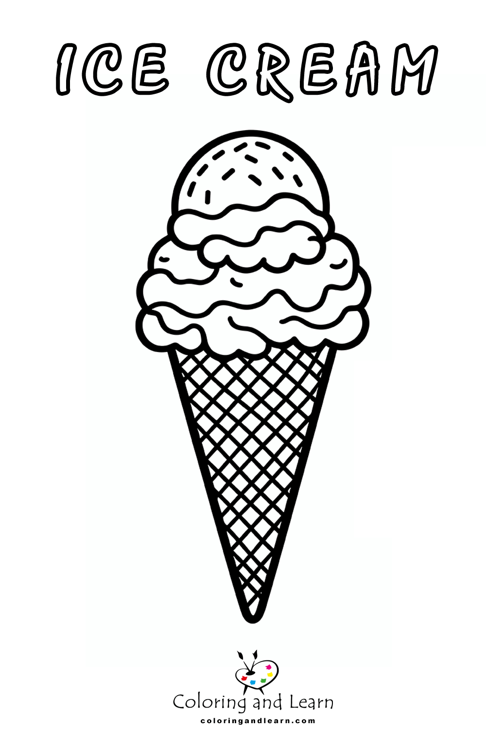 ice cream coloring pages