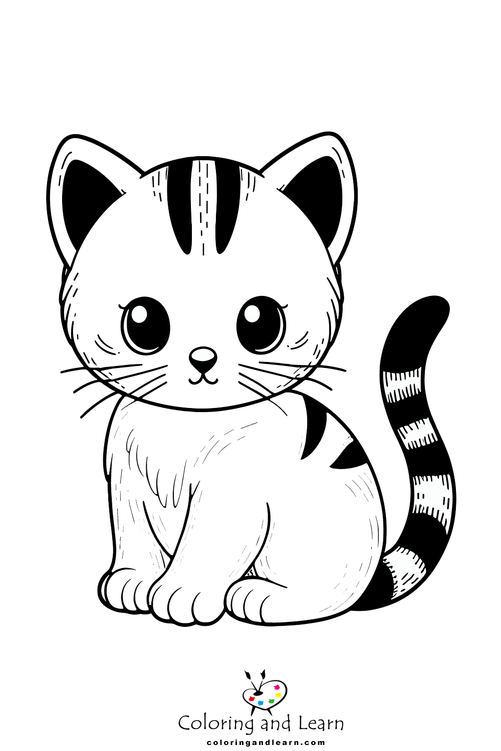kitten coloring pages 5