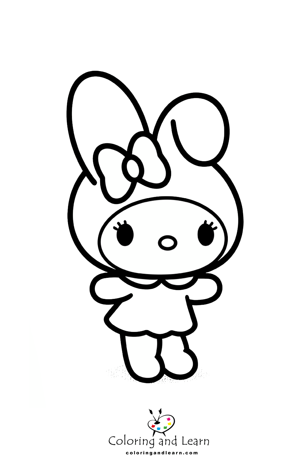 my melody coloring pages 1