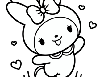 my melody coloring pages 2