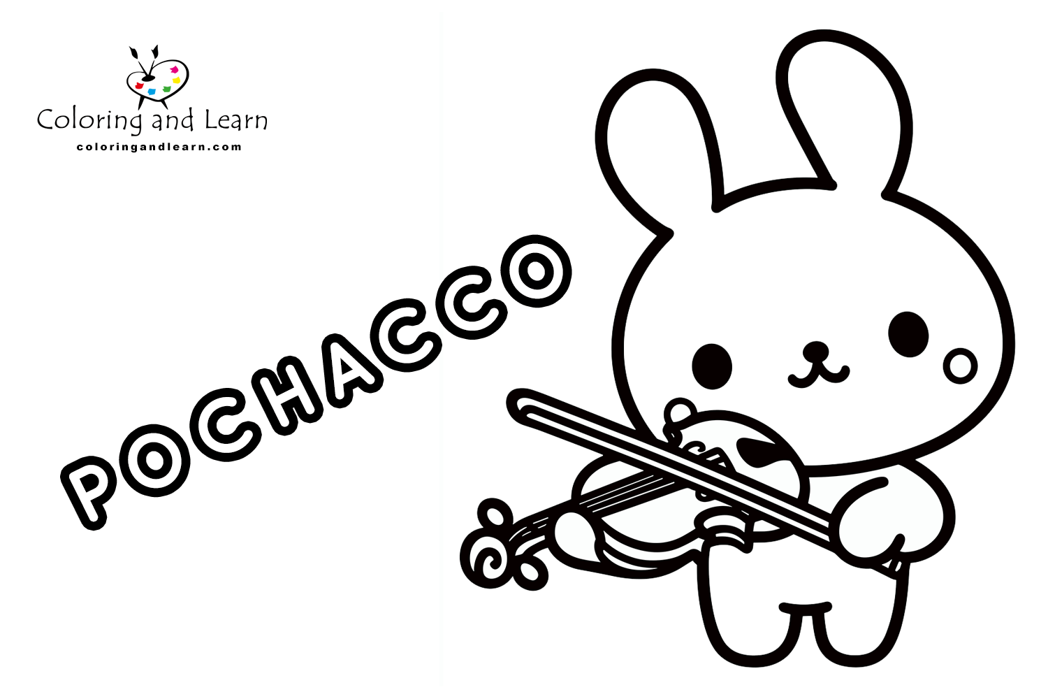 pochacco coloring pages 10