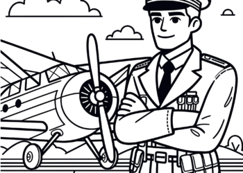 pilot coloring pages 2