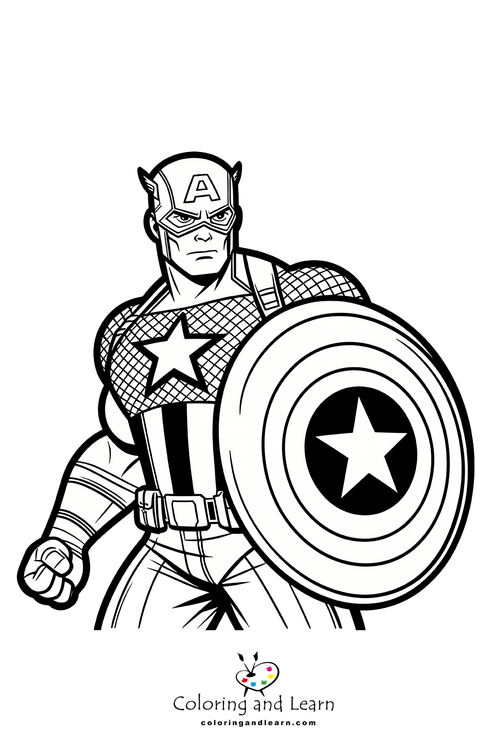 captain america coloring pages 3