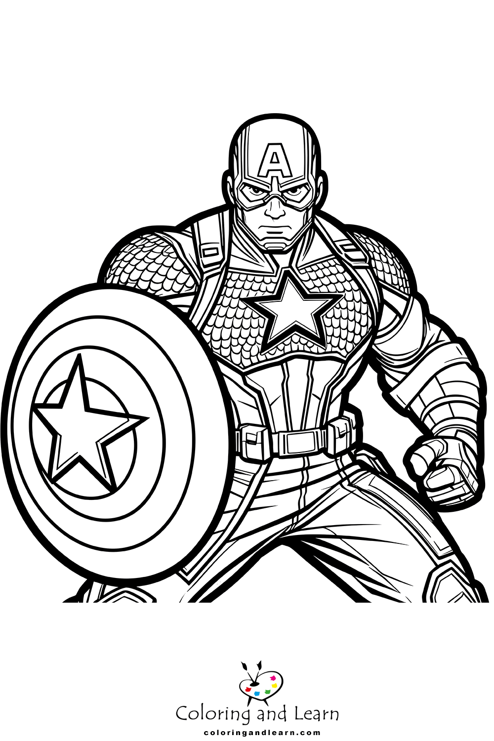 captain america coloring pages 5