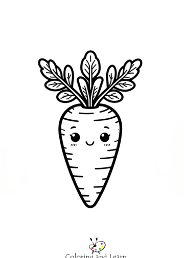 carrot coloring pages 1