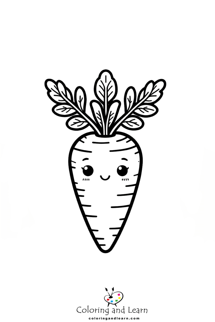 carrot coloring pages 1