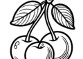 cherry coloring pages