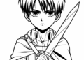 eren yeager coloring pages 4