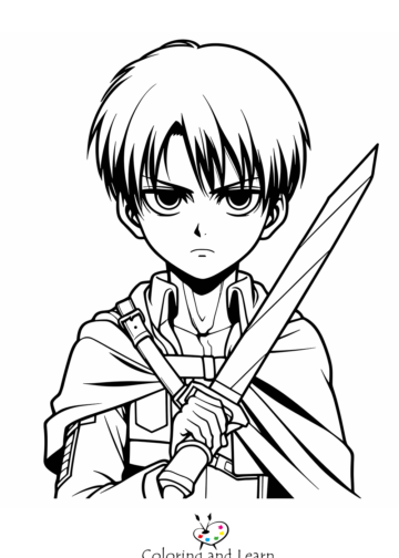 eren yeager coloring pages 4