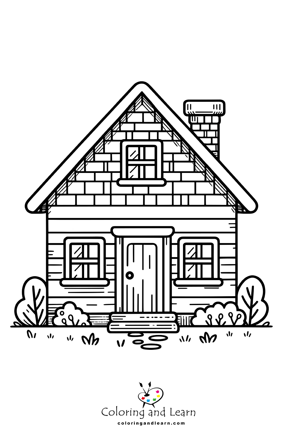 house coloring pages