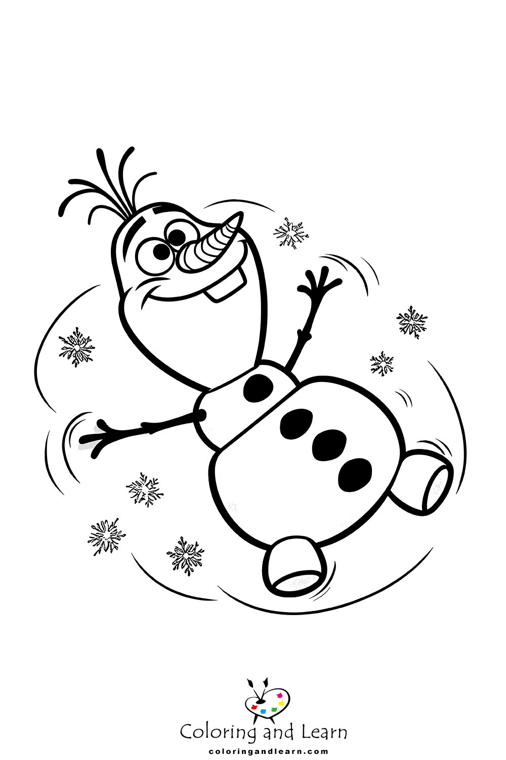 olaf coloring pages 2