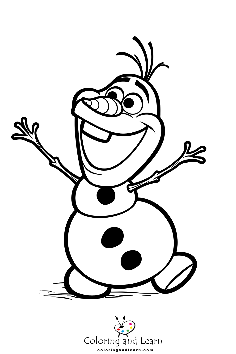 olaf coloring pages 3