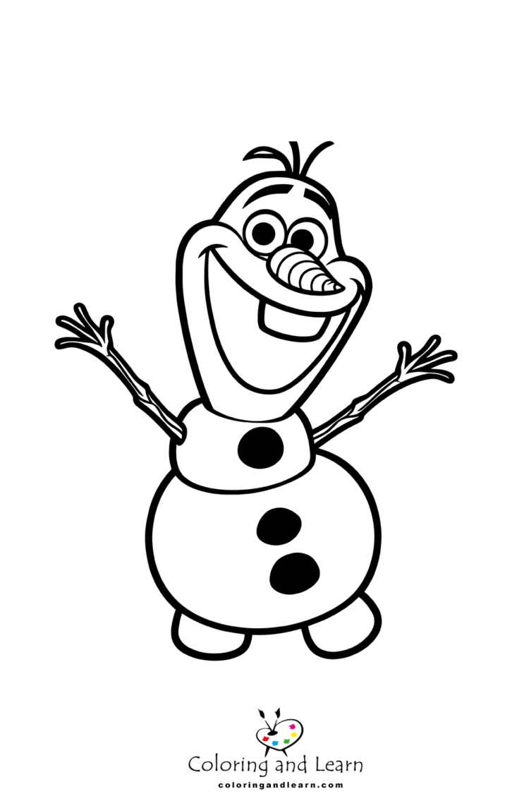 olaf coloring pages