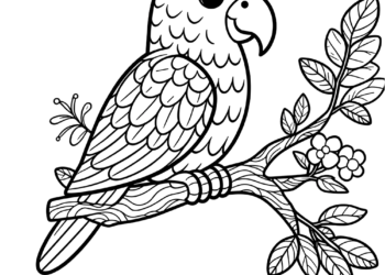 parrot coloring pages