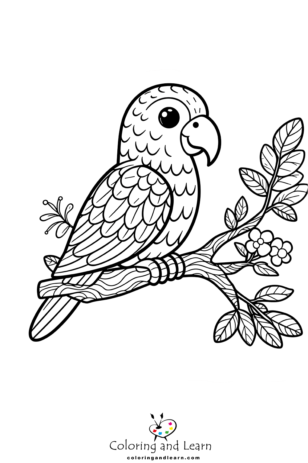 parrot coloring pages