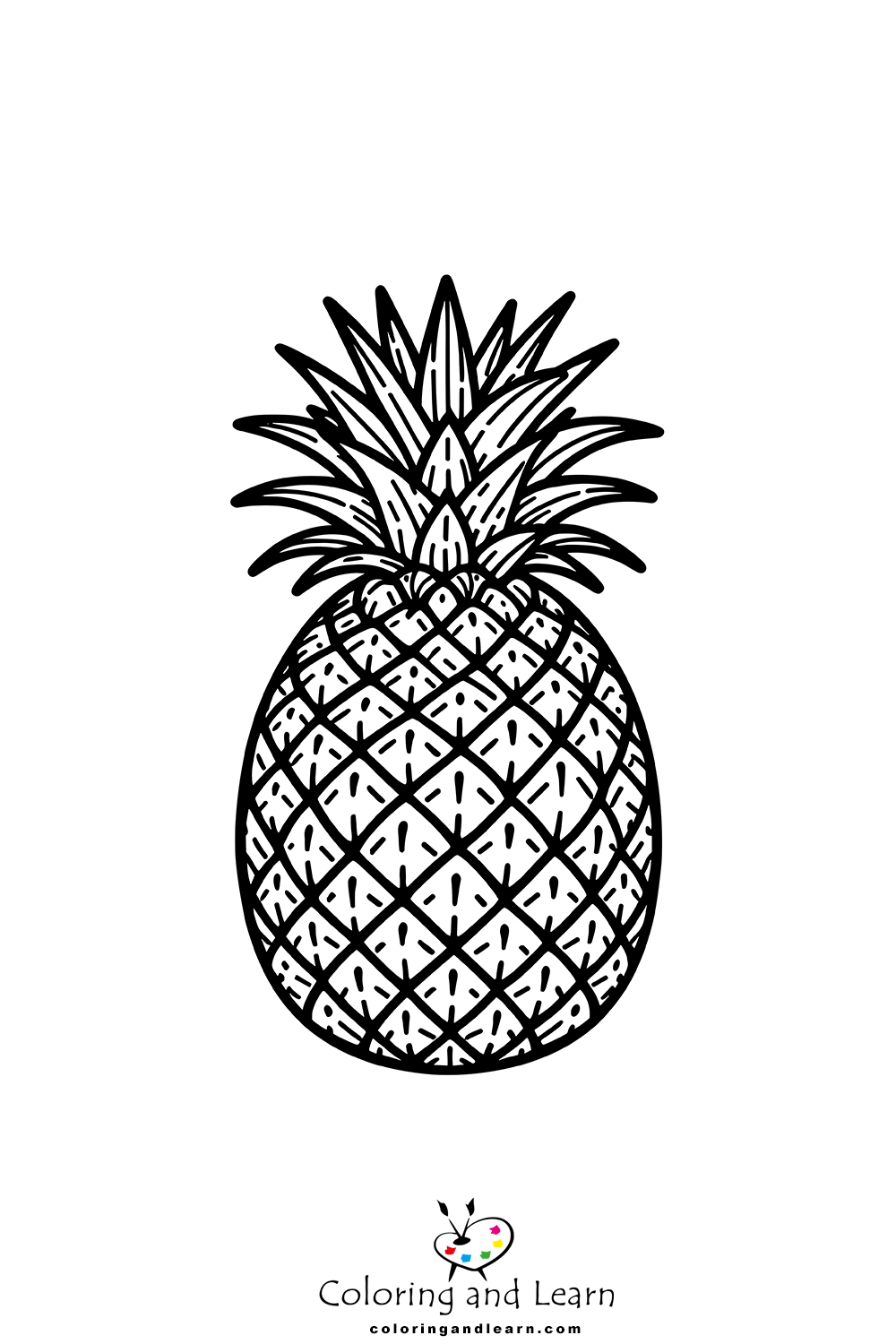 pineapple coloring pages