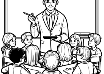 teacher coloring pages 2