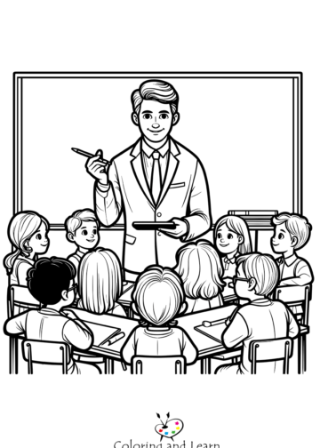 teacher coloring pages 2
