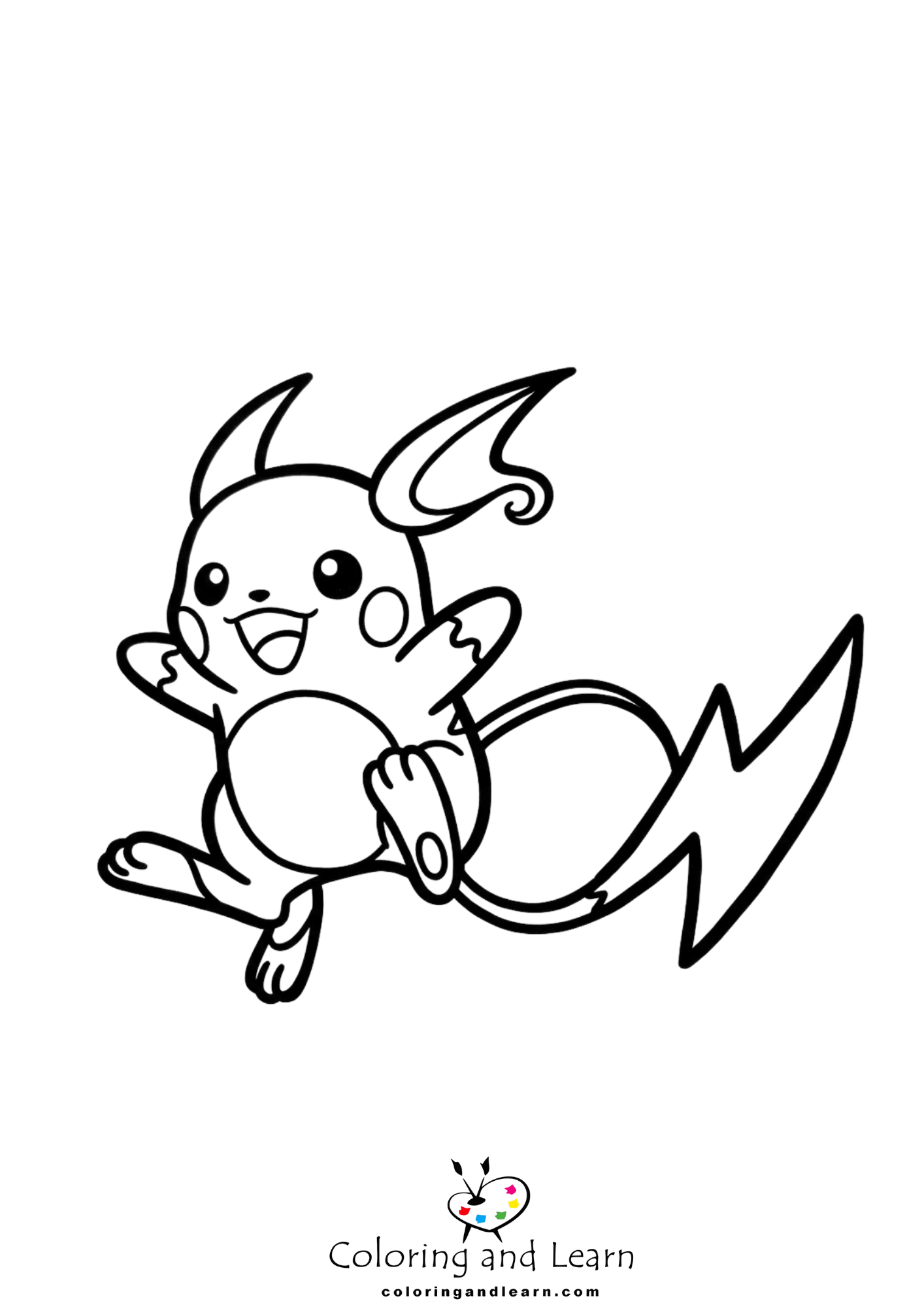 raichu coloring pages 4